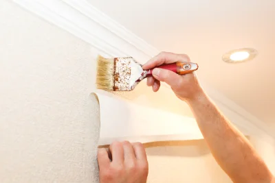 Pose de papier peint à Champallement — revêtements muraux et toiles de verre